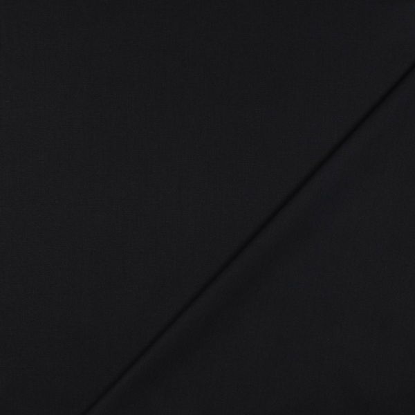 Baumwollstoff uni schwarz - Baumwolle Popeline – Cotton Poplin black