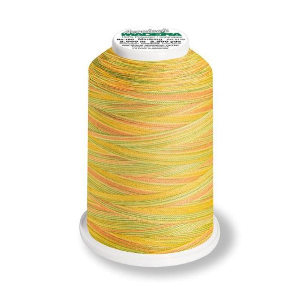 Aerolock 125 Multicolor sunrise - 1200m Miniking von Madeira gelb bunt - Overlock Garn