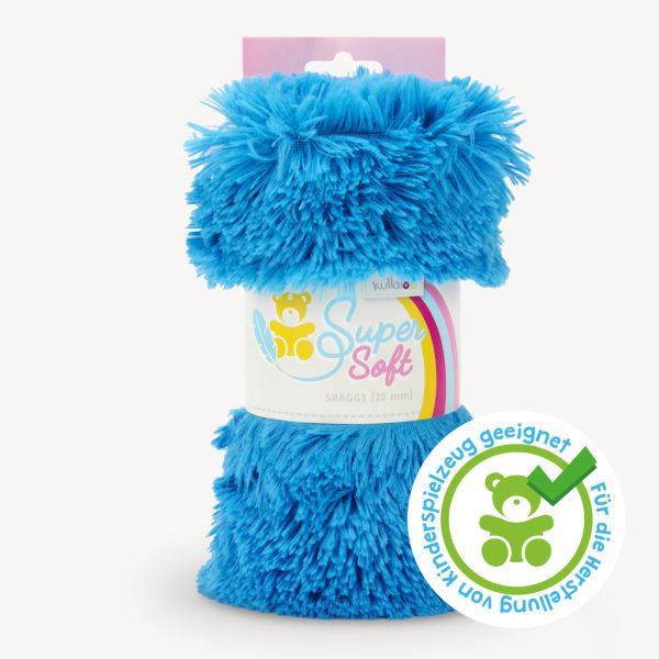 Kullaloo Zottel Shaggy blau – Langhaarplüsch 100x75cm