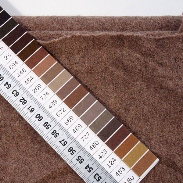 Klassischer Walkloden aus 100% Wolle beige – Wollwalk Naomi melange von Swafing