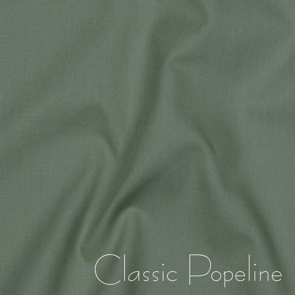 Baumwollstoff uni dunkel salbei - Baumwolle Popeline – Cotton Poplin dusty green