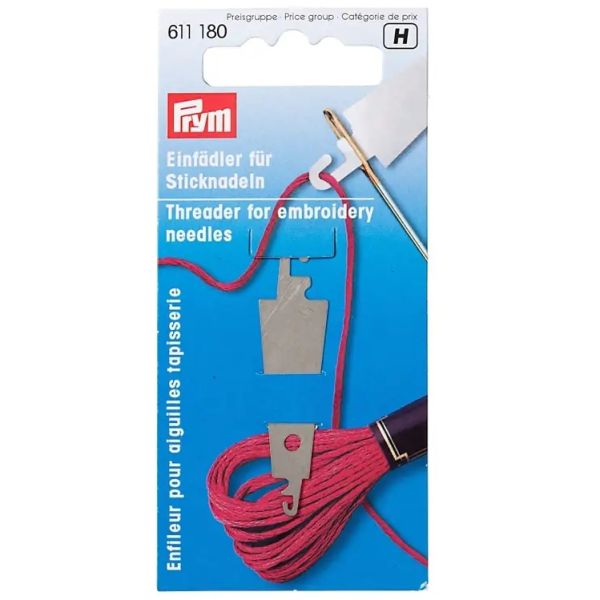 Einfädelhilfe für Sticknadeln von Prym - stabiler Einfädler für Wolle und Garn