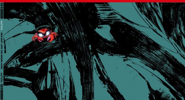 French Terry Eddie the Crab - Krabbe petrol - Salty Soul by Thorsten Berger - 85cm Panel