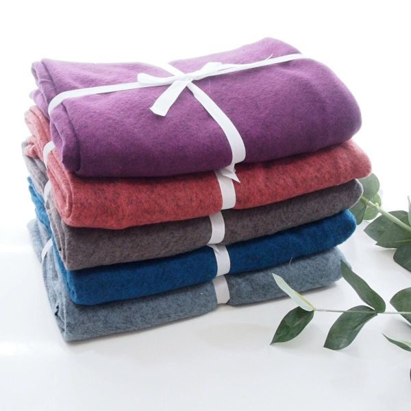 Stoffzuschnitt Maxi Dreiecktuch Kuschelstrick teracotta • Maxituch Poncho Stricktuch