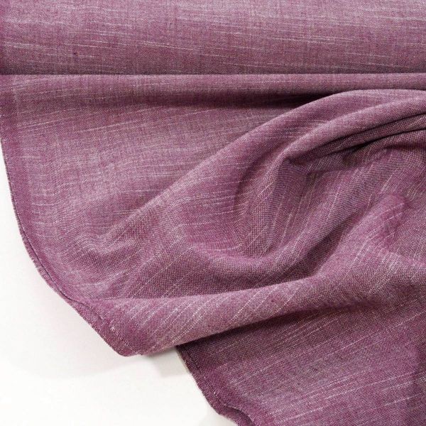 Baumwolle Leinen Look Brombeere – Karma Cottons Mulberry by Free Spirit
