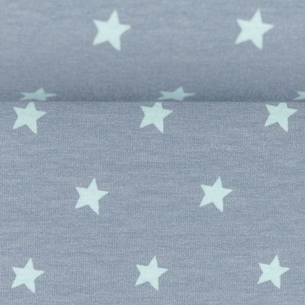 Jersey Sterne grau mint – Serie Heavenly Friends by Steinbeck von Swafing