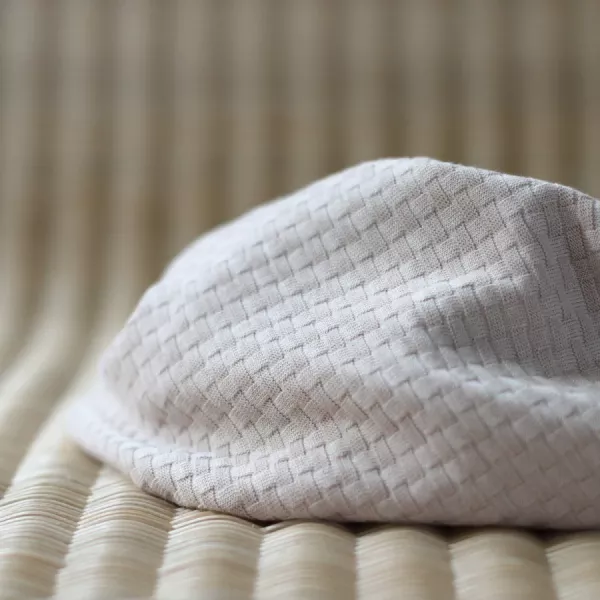 Bio Struktur Jersey Strick beige - Organic Wicker Knit dune