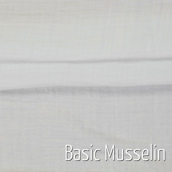 Basic Baumwolle Musselin uni weiß - Double Gauze Baby Muslin