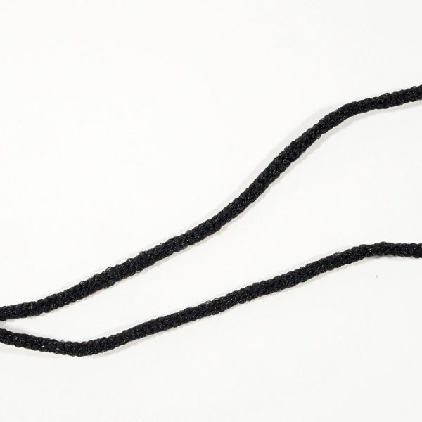10m weiches Rundgummi in schwarz Ø2,5-3 mm für Masken