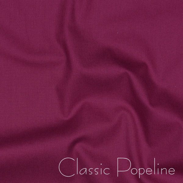 Baumwollstoff uni beere violett - Baumwolle Popeline – Cotton Poplin violet