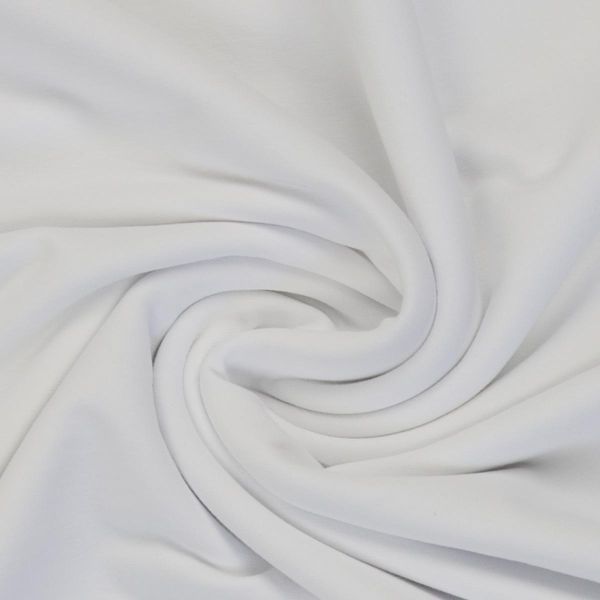 Sweat uni weiß - French Terry MAIKE von Swafing