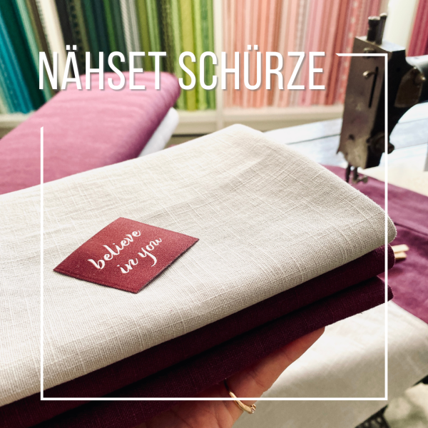 DIY Nähset für unsere Nostalgie Schürze aus Leinen • viel Platz für deine Utensilien