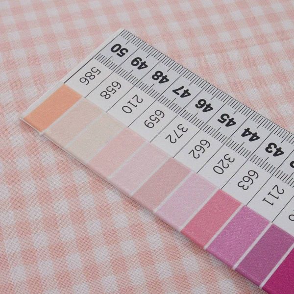 SALE - Baumwolle Vichy Karo 5mm zart rosa – Georgsdorg von Swafing