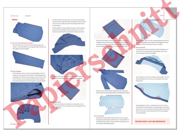 Schnittmuster FRAU KARO • gefütterter Parka von Studio Schnittreif • Gr. XS-XXL