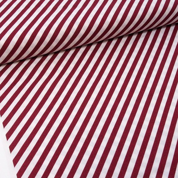 Baumwolle diagonale Streifen rot weiß - Postcard Christmas by Clothwork