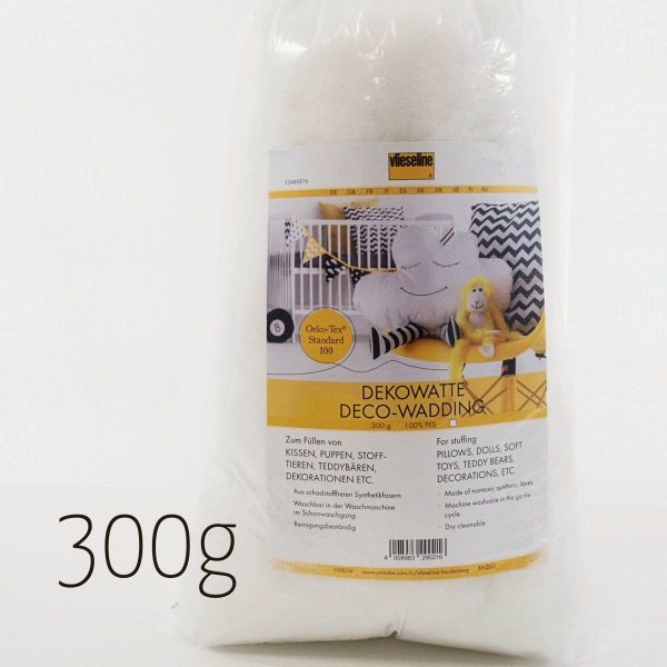 300g Füllwatte Füllmaterial von Vlieseline - Bastelwatte Dekowatte aus Polyester