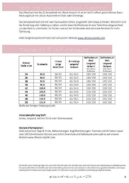 Lillesol woman No.22 Jerseykleid mit Uboot-Ausschnitt