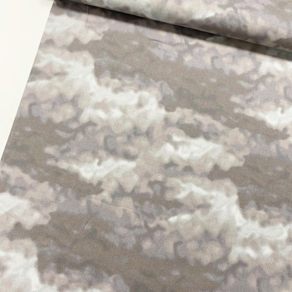 Baumwolle Batik grau - Serie Misty by Cedar West von Clothwork
