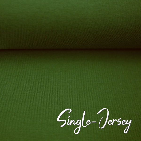 Single Jersey oliv grün - Baumwolljersey VANESSA von Swafing