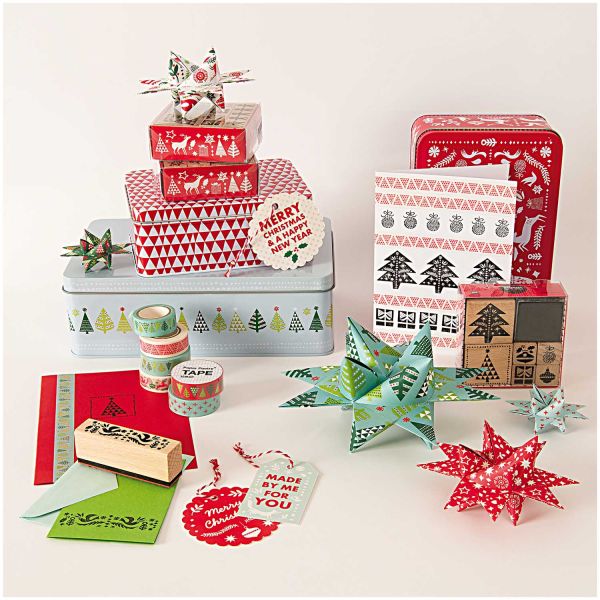 Stempel Set • weihnachtliche Bordüren • 4 Stempel Weihnachten
