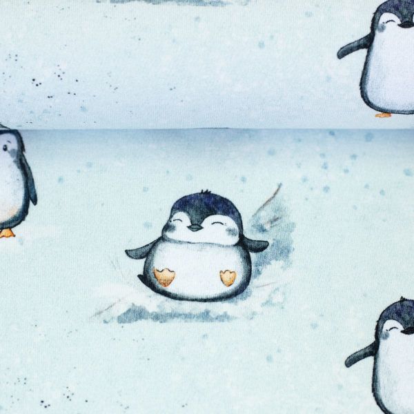French Terry Pinguine Arctic – Christiane Zielinski Swafing