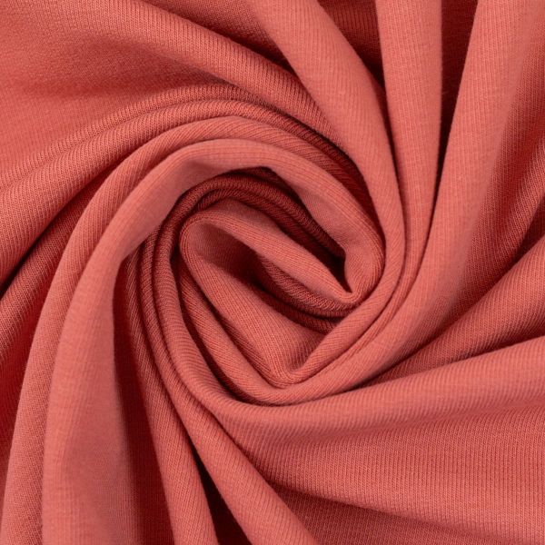 Sweat uni coral - French Terry MAIKE von Swafing