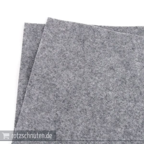 Bastelfilz grau meliert A4 20x30cm – Folia Filz feine Wollqualität