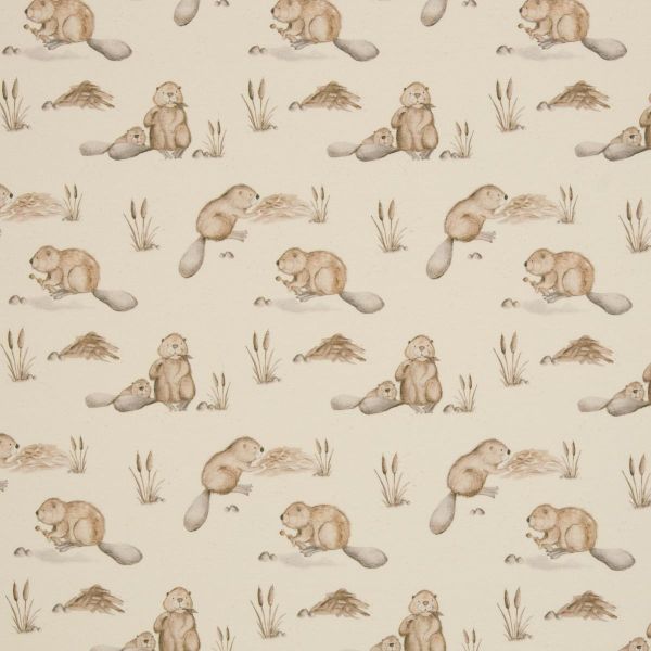 Sweat Biber Otter beige creme - Pond Life French Terry by Christiane Zielinski