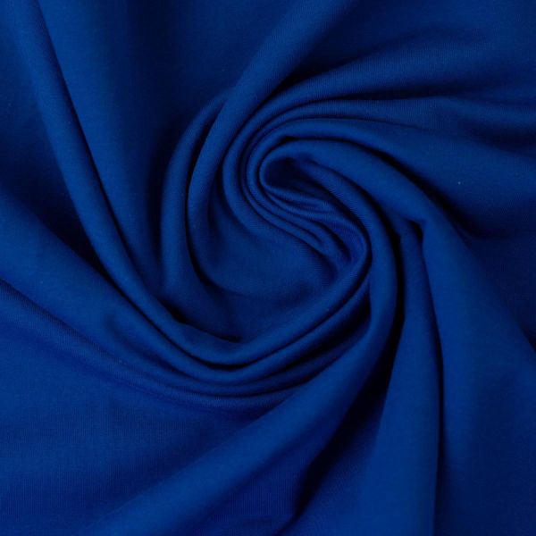 Soft Sweat uni royal blau - angerauhter French Terry EIKE von Swafing