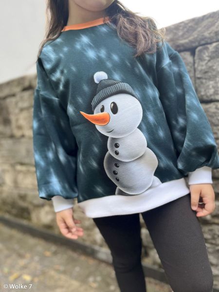 French Terry Think Big Schneemann - Winter Moods by Thorsten Berger - 85cm Panel