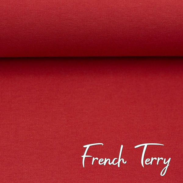 French Terry Rotwein dunkelrot – MAIKE von Swafing | Deep Claret Bordeaux