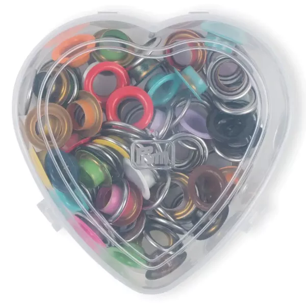 55 bunte Ösen mit Scheiben 11mm - für das Prym Vario Creative Tool