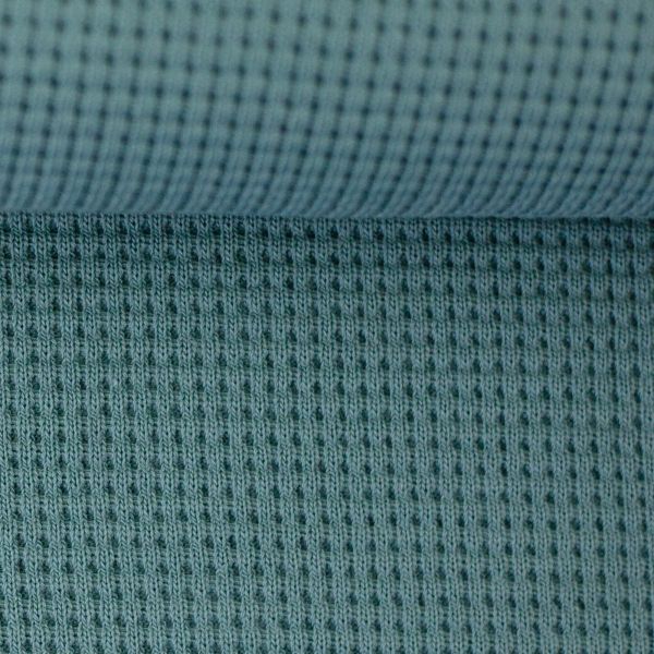 Waffelstrick mit schöner Struktur mint grün – Oslo von Swafing