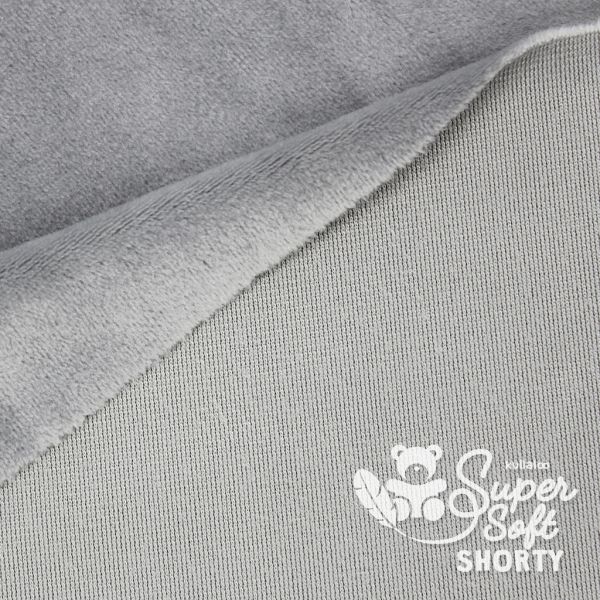 Kullaloo Plüsch SuperSoft Shorty silbergrau - Silky Minky Kuschel Nicki 100x75cm