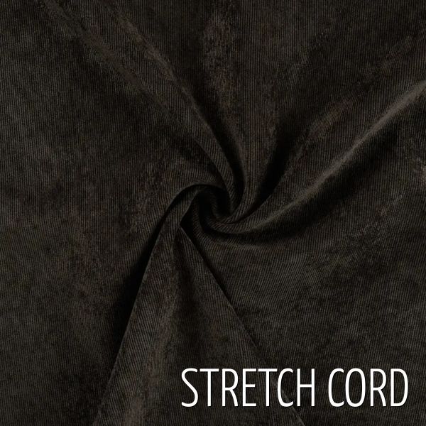 Stretch Feincord in dunkelbraun – Elastic Babycord