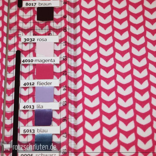 Stretch Baumwollsatin Mini Fin by Lila Lotta – himbeere pink