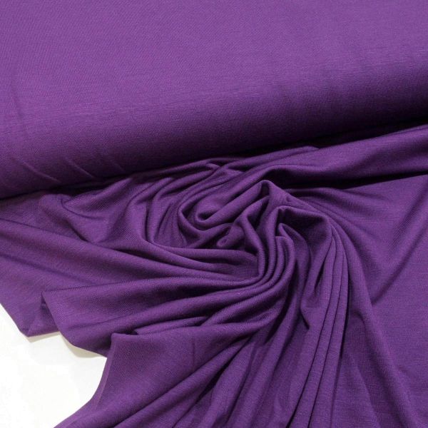 Viskose Jersey knitterfrei aus Bambus violett lila - cold bamboo jersey knit