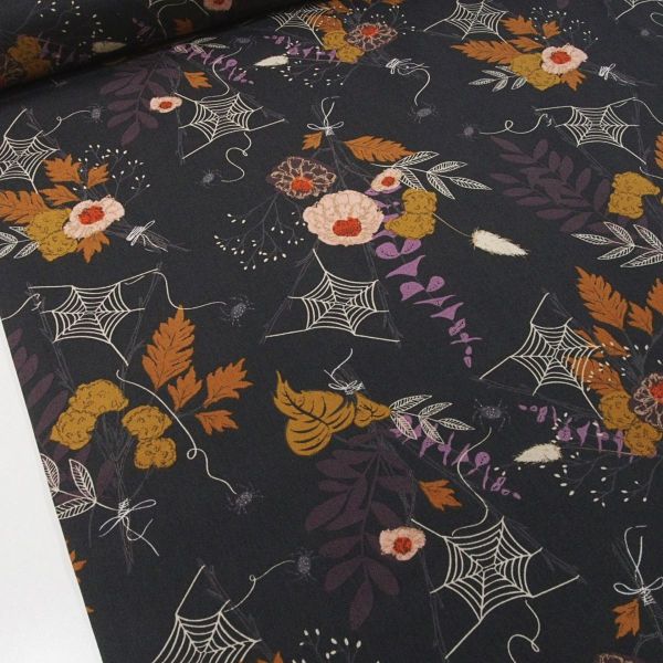 Baumwolle Blüten Spinnen Gräser Halloween - Spooky 'N Sweeter Cast a Spell AGF