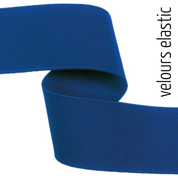4cm breites weiches Gummiband royalblau – Rockgummi Unterwäschegummi Boxershorts
