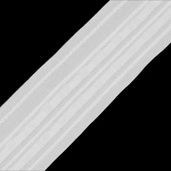 Gardinenband 60 mm mit Universalfalten weiß für eine gleichmäßige Raffung