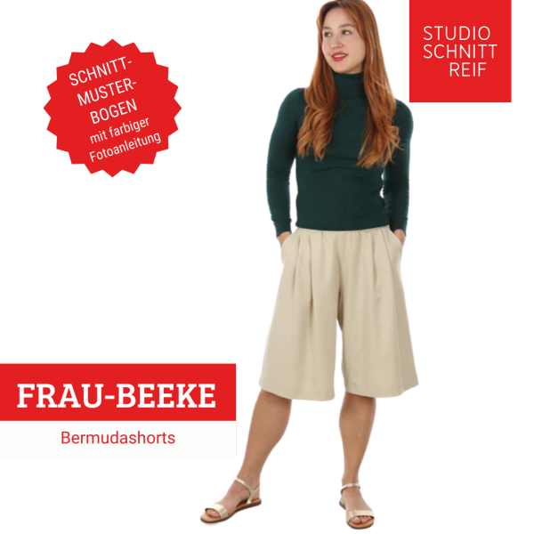 Schnittmuster FRAU BEEKE • Bermuda Shorts von Studio Schnittreif • Gr. XS-XXL