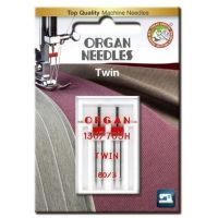 ORGAN Nähmaschinen Nadeln – 2x TWIN 80/3 – Doppel Flachkolbennadel ORGAN Nähmaschinen Nadeln – 2x TWIN 80/3 – Doppel Flachkolbennadel