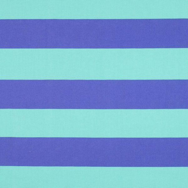 Baumwolle Canvas breite Streifen mint blau – Dekostoff für Taschen & Kissen Blockstreifen