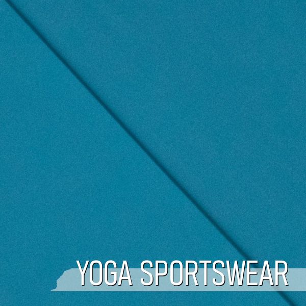 YOGA STRETCH uni blau - Funktionsjersey für Sportbekleidung