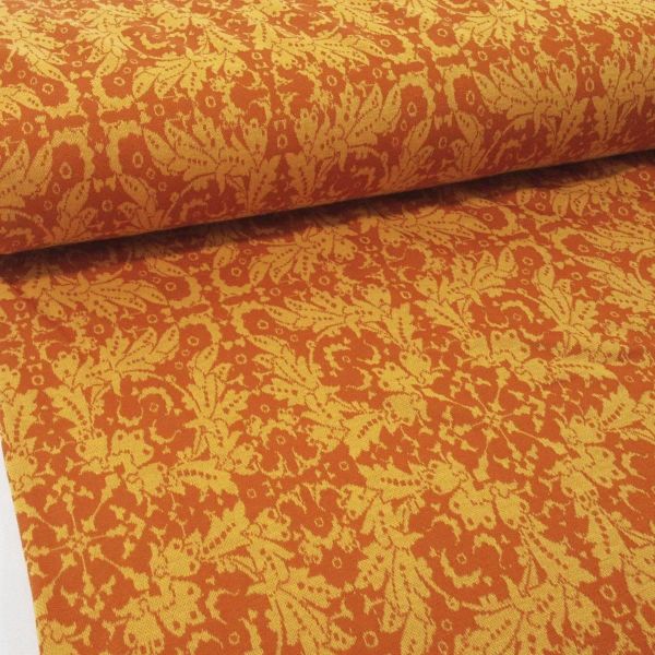 Strick Jacquard Ornamente senf gelb ocker für Cardigan & Co.