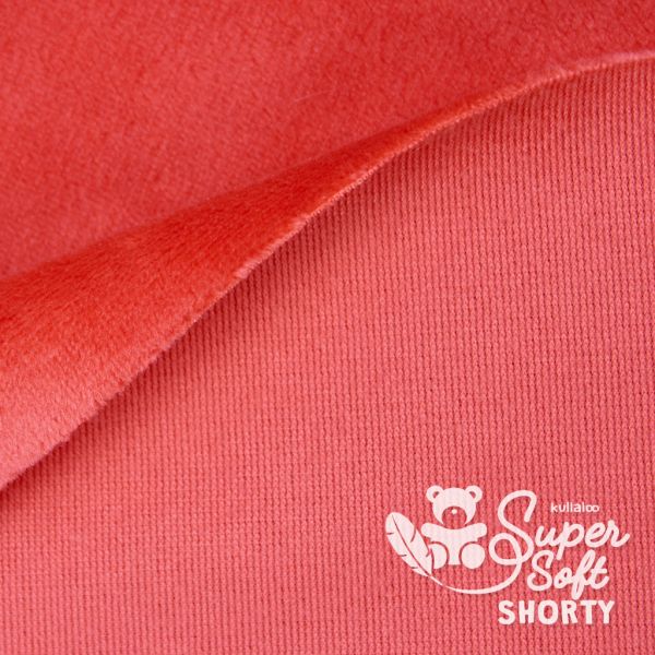 Kullaloo Plüsch SuperSoft Shorty tomate rot - Silky Minky Kuschel Nicki 100x75cm