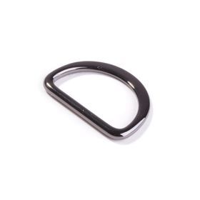 Metall D Ring 25mm gunmetal schwarz – D-Ring für Taschen & Gurtbänder 2,5cm