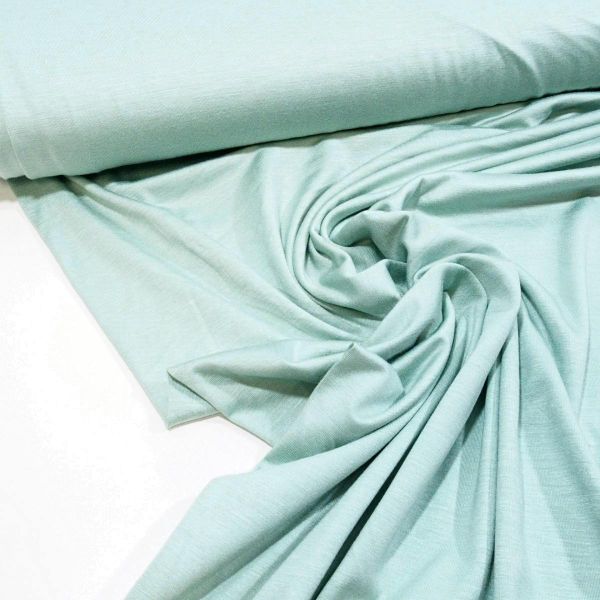 Viskose Jersey knitterfrei aus Bambus helles mint grün - cold bamboo jersey knit