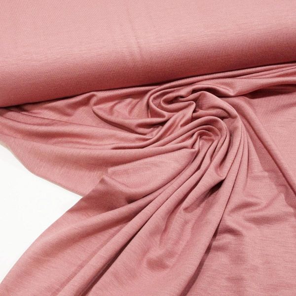 Viskose Jersey knitterfrei aus Bambus altrosa - cold bamboo jersey knit