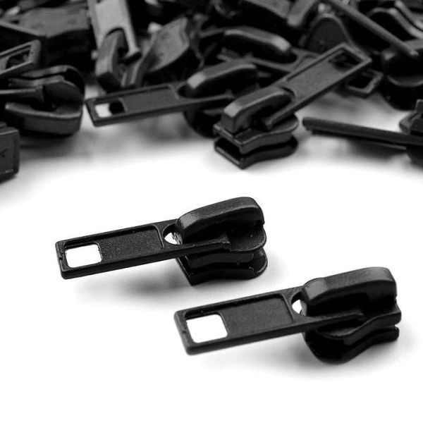 Zipper Schieber schwarz für 5mm Profil Reißverschluss PR5 Rotznasen & Zuckerschnuten